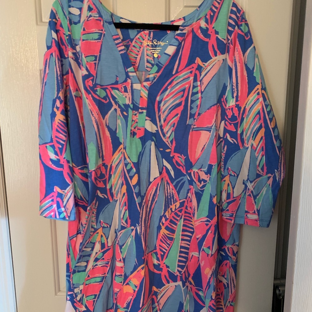 Lilly Pulitzer Ali dress in Out To Sea XL